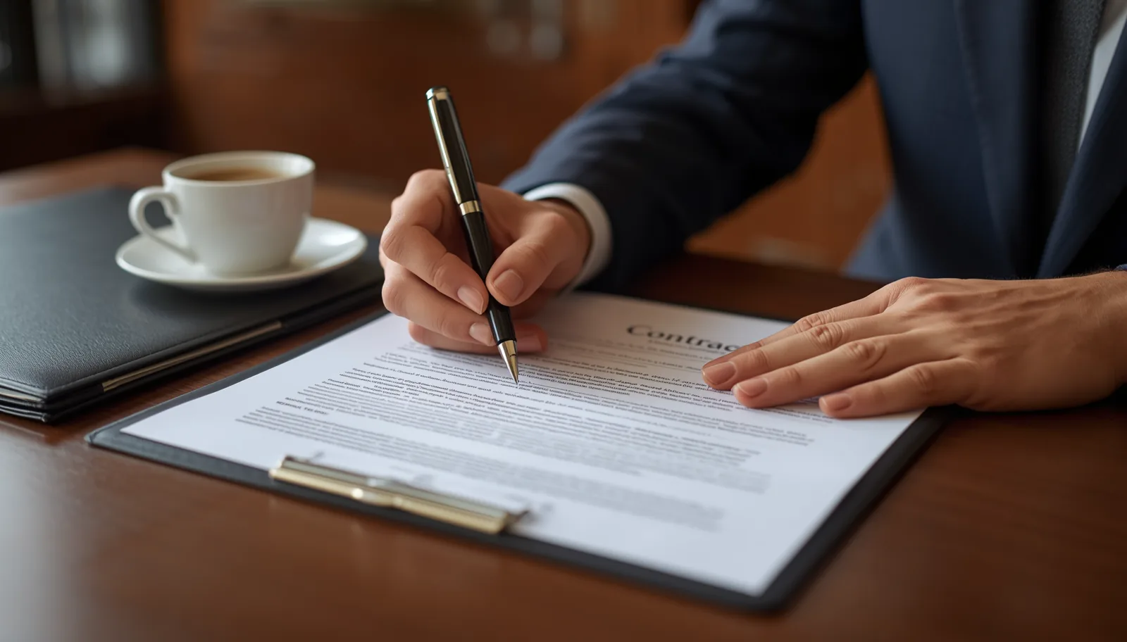 Firma de contrato de previsión con beneficiarios
