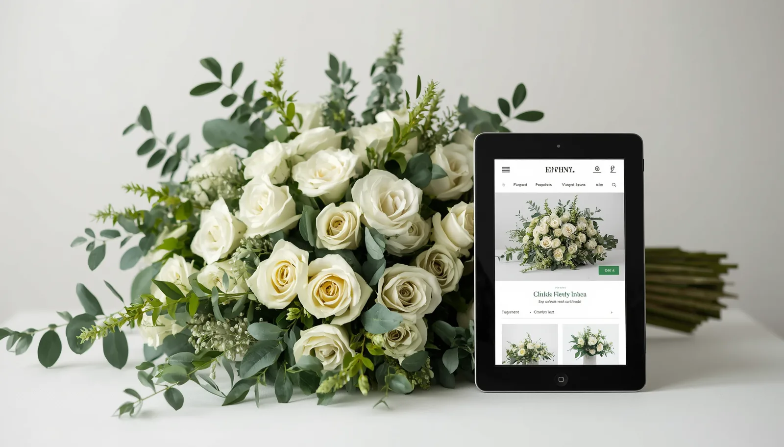 Catálogo de arreglos florales en la tienda virtual
